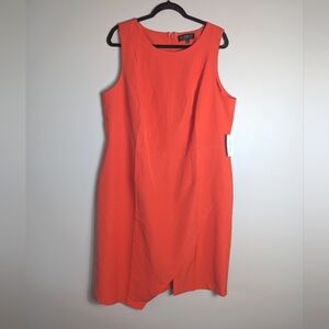 18 NWT Eloquii Orange Sleeveless Sheath Dress